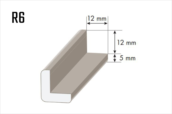 Lišta hoblovaná smrková rohová R6 – HČ 4287683, 5052046, 4278938, 4268926